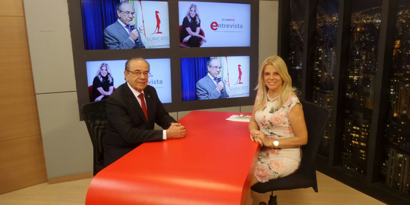 O presidente do TCEMG foi entrevistado pela jornalista Rosália Dayrell